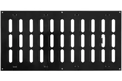 Adjustable metal slot diffuser 400x200 black - MR4020RM - RAL9005