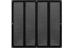 Metal grille 400x400mm black - MR4040M - RAL9005