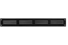 Metal grille 400x50mm black - MR405M - RAL9005