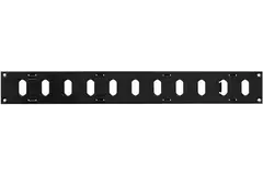 Adjustable metal slot diffuser 400x50 black - MR405RM - RAL9005