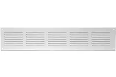 Metal ventilation grille rectangular 500x100 white - MR5010