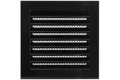 Metal grille industrial 200x200mm Black - MRF2020M
