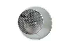 Deflector cover round 100 mm sendzimir zinc-plated