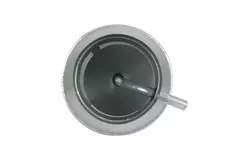 Deflector cover round 100 mm sendzimir zinc-plated