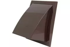 Facade grill with non-return valve 190x190 mm diameter 125 mm brown - ND12FVB