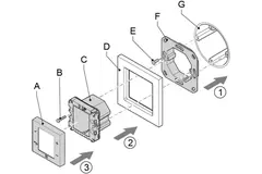 Orcon HRC display flush mounting 15RF