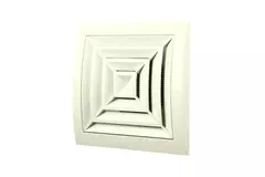 Ceiling diffuser square 150x150 diameter: 100 white - ND10G