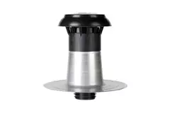 Ventilation double-walled roof slab with plastic cap Ø 90-100mm