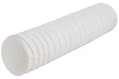 Flexible white PVC hose 100 mm - 6 m