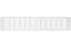 Skirting diffuser aluminium - white L=500mm x H=100mm -RA1050