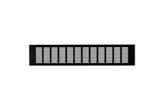 Skirting diffuser aluminium - black L=500mm x H=100mm -RA1050B