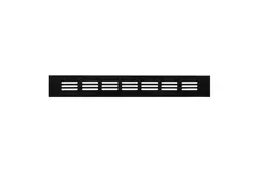 Skirting diffuser aluminium - black L=300mm x H=40mm -RA430B
