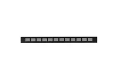 Skirting diffuser aluminium - black L=500mm x H=40mm -RA450B