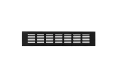 Skirting diffuser aluminium - black  L=300mm x H=60mm -RA630B