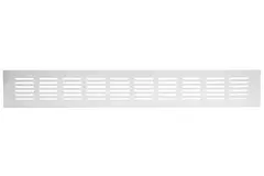 Skirting diffuser aluminium - white L=400mm x H=60mm -RA640