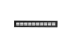 Skirting diffuser aluminium - black L=400mm x H=60mm -RA640B