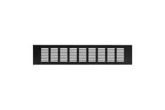 Skirting diffuser aluminium - black L=400mm x H=80mm -RA840B