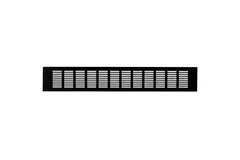 Skirting diffuser aluminium - black  L=500mm x H=80mm -RA850B
