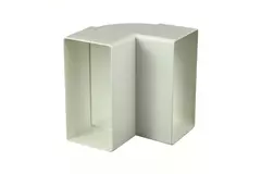Rectangular plastic vertical 90° bend 110 x 55 - KLV.