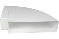 Rectangular plastic horizontal 90° bend 220 x 55mm - KLH25-90