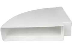 Rectangular plastic horizontal 90° bend 220 x 55mm - KLH25-90