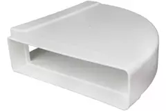 Rectangular plastic horizontal 90° bend 220 x 55mm - KLH25-90