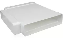 Rectangular plastic T-piece 220 x 90mm - KT29