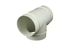 Round plastic T-piece diameter: 125mm AT125
