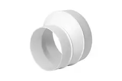 Round plastic connector 125mm to 100mm - AP125-100