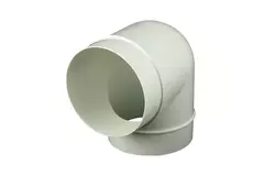 Round plastic 90° bend diameter: 125mm AL125-90