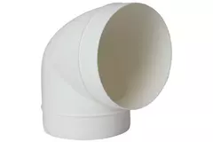 Round plastic 90° bend diameter: 125mm AL125-90