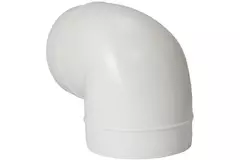 Round plastic 90° bend diameter: 125mm AL125-90