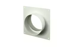 Round plastic wall plate diameter: 125mm AFS125