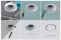 Ergovent frameless ventilation valve round 160 mm
