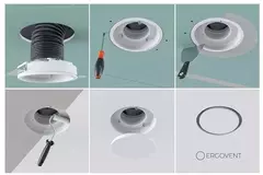 Ergovent frameless ventilation valve round 160 mm