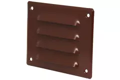 Metal ventilation grille rectangular 140x105 mm brown - MR14105B