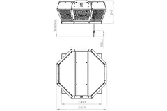 Roof fan horizontal metal - DHA 315 E4P 42