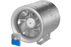 Inline tube fan 450 mm mixed-flow ETALINE 9700 m³/h - EL 450 EC O 01