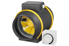 Ruck® ETAMASTER inline tube fan with EC motor 1300m³/h - Ø 200 mm + operation potentiometer 10 kO