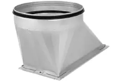 Ruck® transition duct/pipe - 600x250 - Ø400 right with rubber seal - UKR 1700 400 02