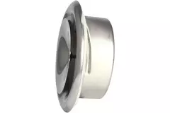 Stainless steel ventilation supply valve Ø 125 mm with fixing collar - DVS-PY125
