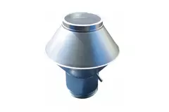 Deflector cover round 100 mm RVS / INOX