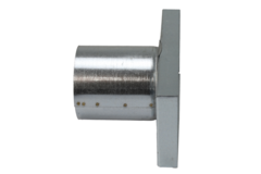 Lid 220x80 mm with connection diameter 80 mm for flue pipe