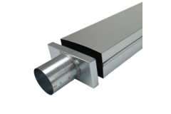Lid 220x80 mm with connection diameter 80 mm for flue pipe