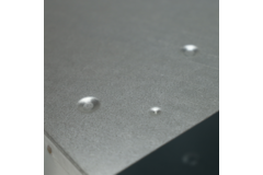 Reduction piece 220x80 mm to diameter 160 mm for flue pipe