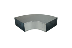 Bend 90 degrees 220x80 mm horizontal duct