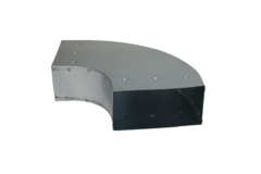 Bend 90 degrees 220x80 mm horizontal duct
