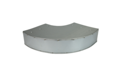 Bend 90 degrees 220x80 mm horizontal duct