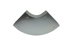 Bend 90 degrees 220x80 mm horizontal duct