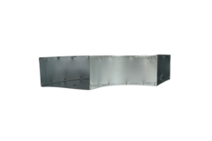 Bend 90 degrees 220x80 mm horizontal duct